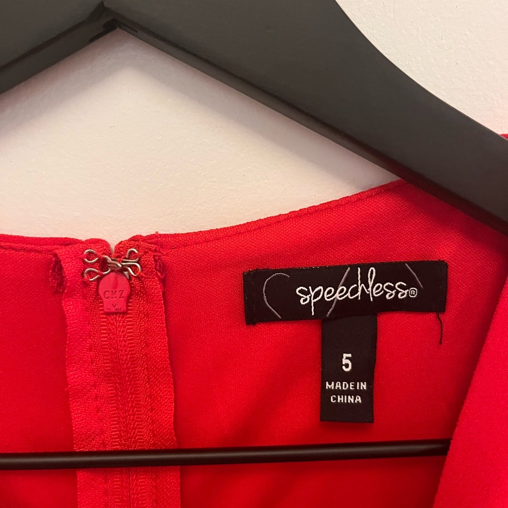 Speechless Red Ruched Mini Dress - Picture 2 of 3